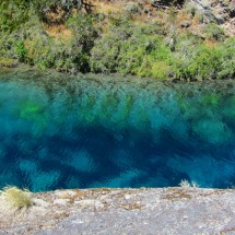Crystal clear water of Rio Cochrane